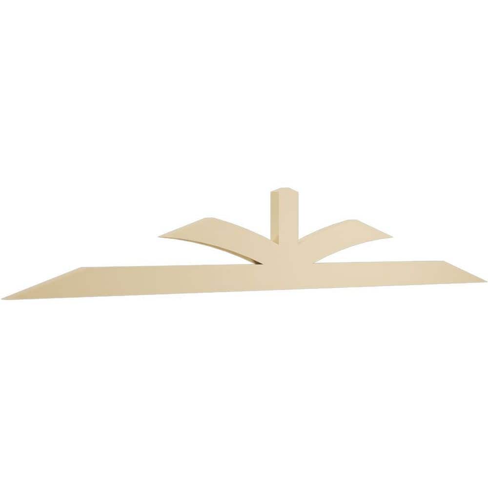 Ekena Millwork 96 in. W x 16 in. H x 2 in. D x 4 in. F, 4/12 Pitch ...