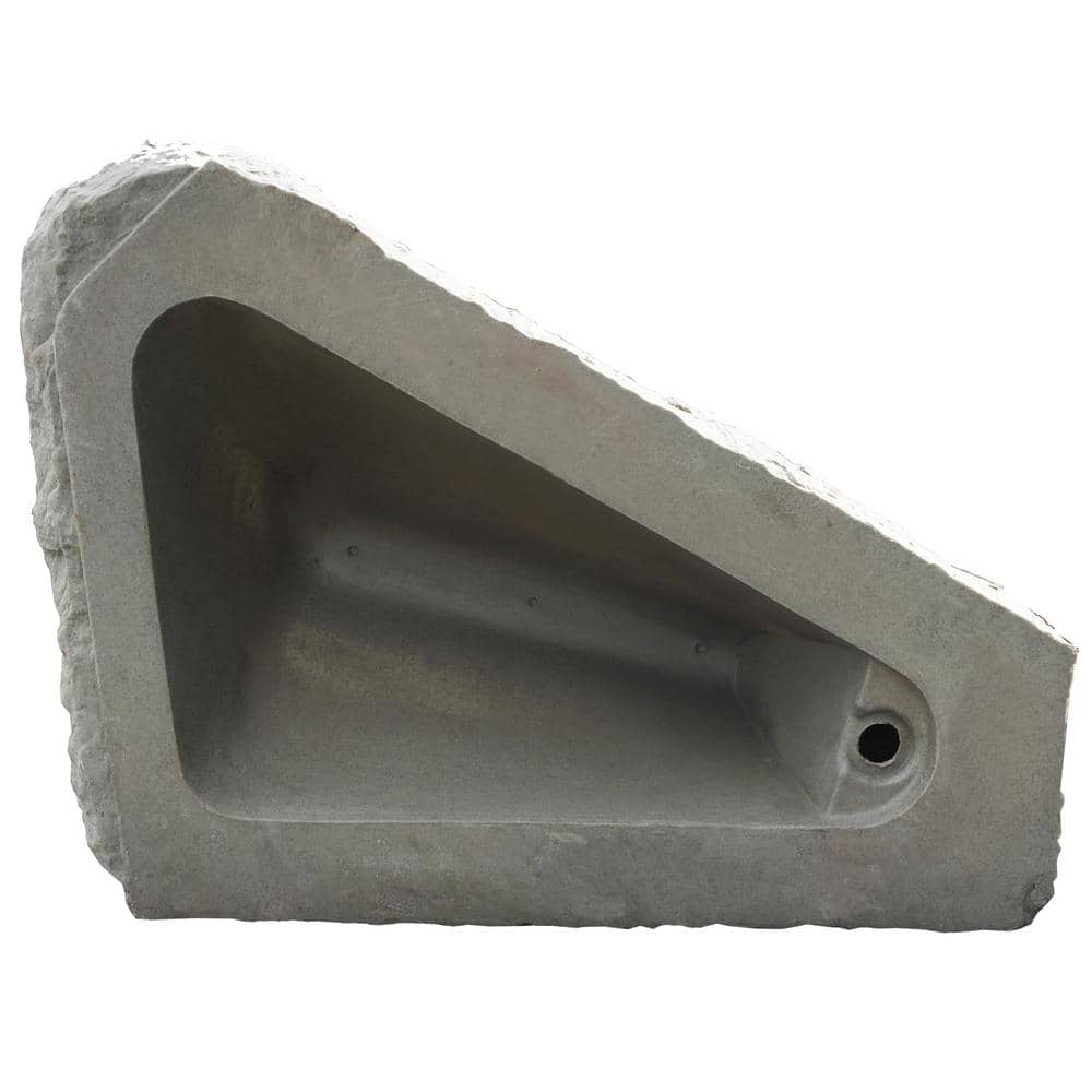 Large Sandstone Polyethylene Right Triangle Garden Rock