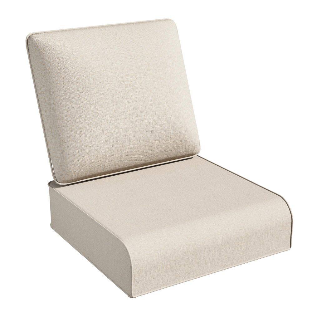 24 in. x 24 in. x 6 in. 6-Piece Outdoor Patio Replacement Deep Seat Cushion Set for Lounge Chairs in Beige price history on PriceWatchPro