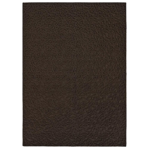 3' x deals 4' Mocha Polypropylene Area Rug