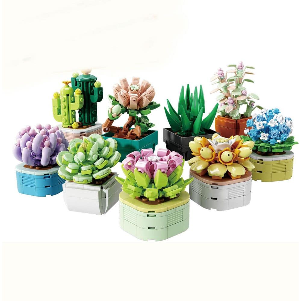 2.8 in. Botanical Collection 9 Piece Artificial Plant Set in Door