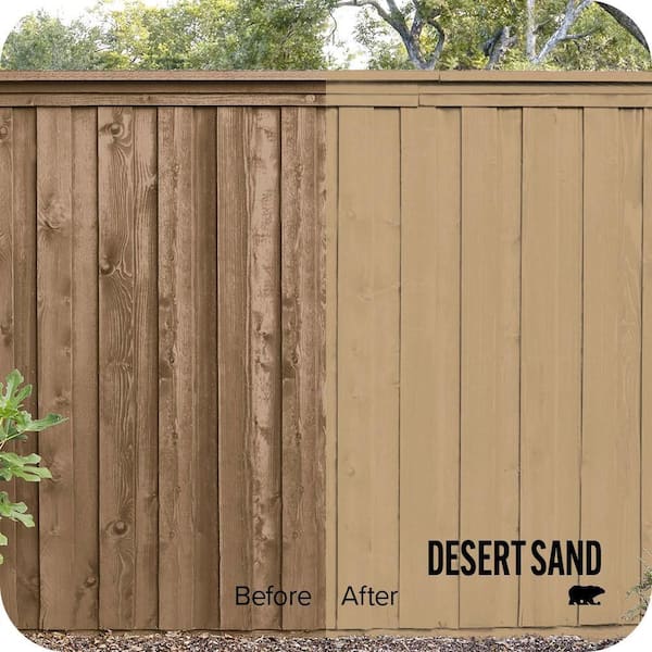 5 gal. #SC-145 Desert Sand Solid Color House and Fence Exterior Wood Stain