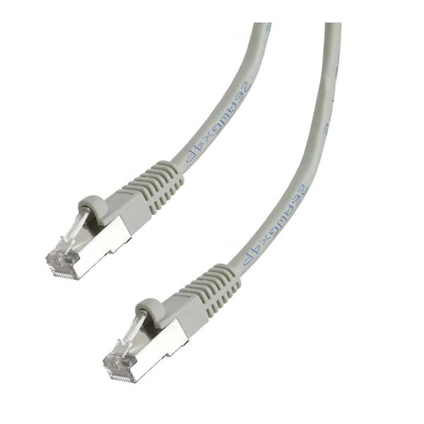 NTW 50 ft. Cat6 Snagless Shielded (STP) Network Patch Cable, Gray