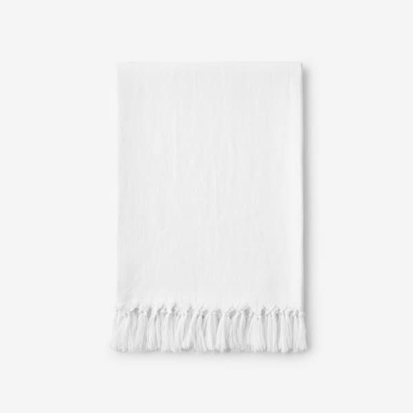 The Company Store Linen White Throw Blanket