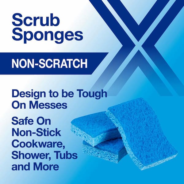 Non Scratch Scrub Sponges (3-Pack)
