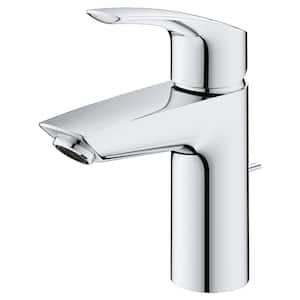Eurosmart Single Handle Single Hole Bathroom Faucet with Drain Kit Included in StarLight Chrome