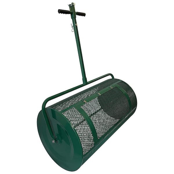 Landzie 36 in. Metal Basket Lawn and Garden Spreader, Handheld Spreader Type