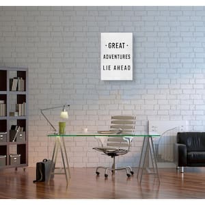 20 in. x 30 in. 'Great Adventures Lie Ahead' by Oliver Gal Printed Framed Canvas Wall Art