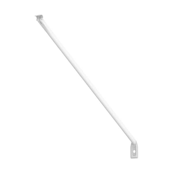 Fixed Mount White Steel 20.25 in. L Standard Support Bracket for 16-in. Deep Wire Shelving
