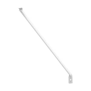 Fixed Mount White Steel 20.25 in. L Standard Support Bracket for 16-in. Deep Wire Shelving