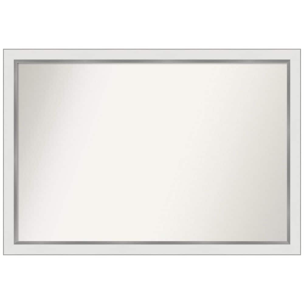 Eva Silver and Gold Rectangular Bathroom Vanity Mirror