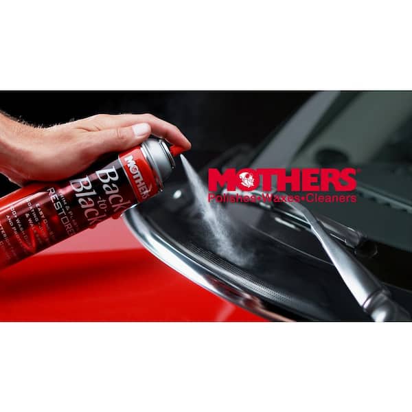 Mothers Naturally Black Trim & Plastic Restorer Aerosol 283g - 656110, Mothers, Shop our Full Range by Brand at Autobarn, Autobarn Category