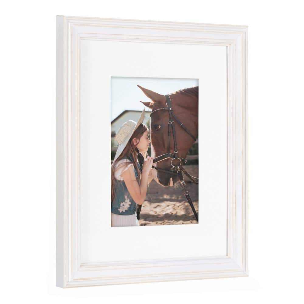Bordeaux White Wood 6-Piece Wall Frame Set