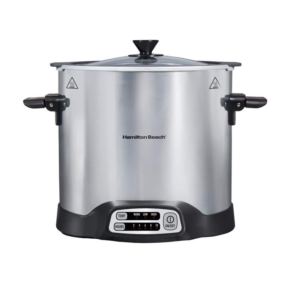 10 qt. Stainless Steel Sear and Cook Stockpot Slow Cooker