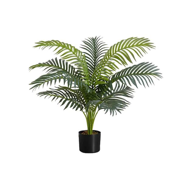 Unbranded 33.5 in. Green Artificial Palm in a Black Plastic Pot