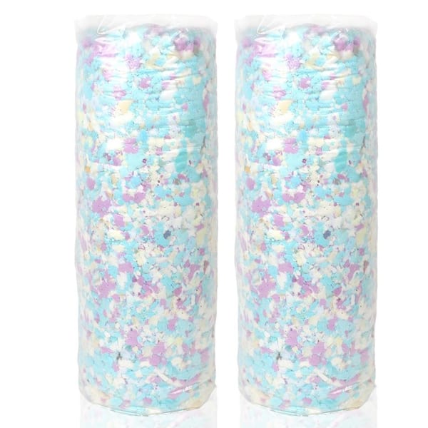 Wellco 10 lbs. Shredded Memory Foam Filling for Pillows, Bean Bags, Chairs Cushions, Dog Beds, Stuffed Animals, and Crafts