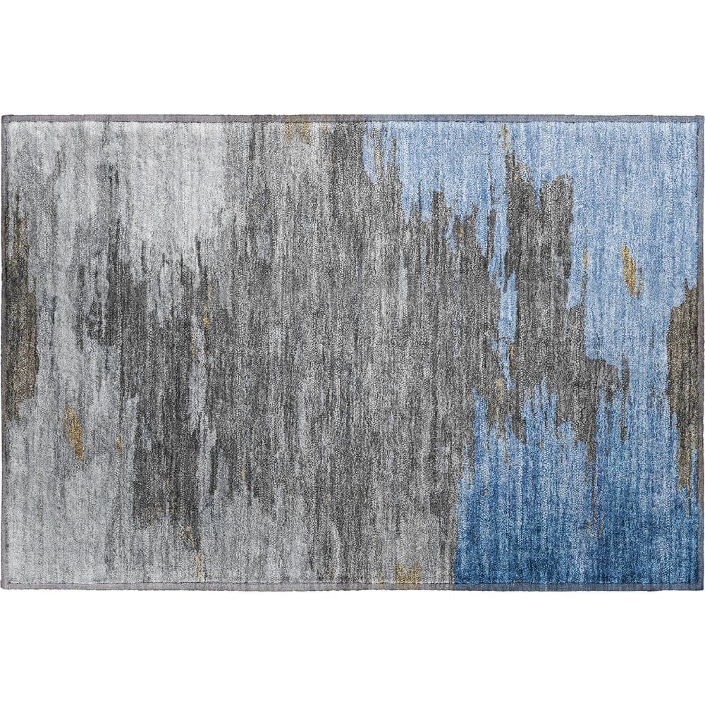 Mayfield Premium Machine Washable Abstract AMF2010 Denim 2 ft. x 3 ft. Accent Rug price history on PriceWatchPro