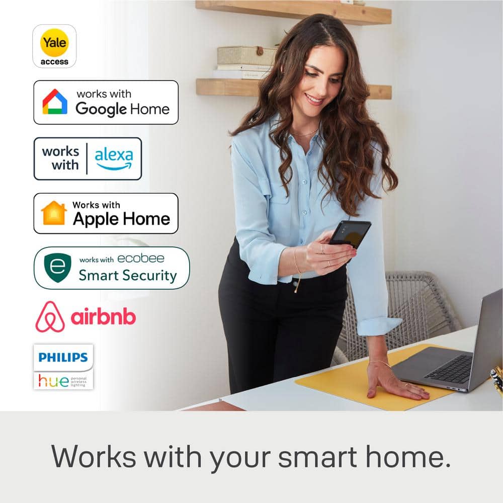 Oil Rubbed Bronze Wi-Fi Smart Door Lock with Keypad