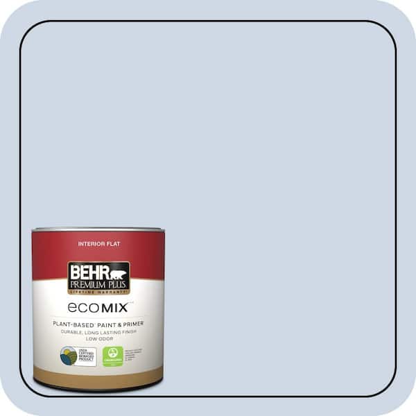 1 qt. #600C-2 Silent Ripple Flat EcoMix Plant-Based Interior Paint & Primer
