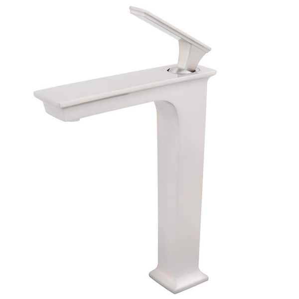 Novatto Starks Single Hole Single-Handle Bathroom Faucet in Brushed Nickel