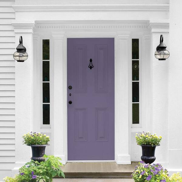 Glidden Premium 1 qt. PPG1174-6 Purple Rain Semi-Gloss Exterior