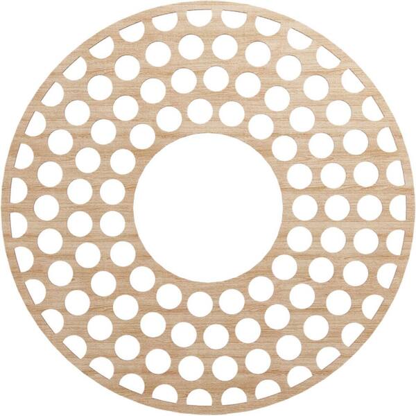 Ekena Millwork 0.25 in. x 36 in. x 36 in. Wood Medallion Moulding