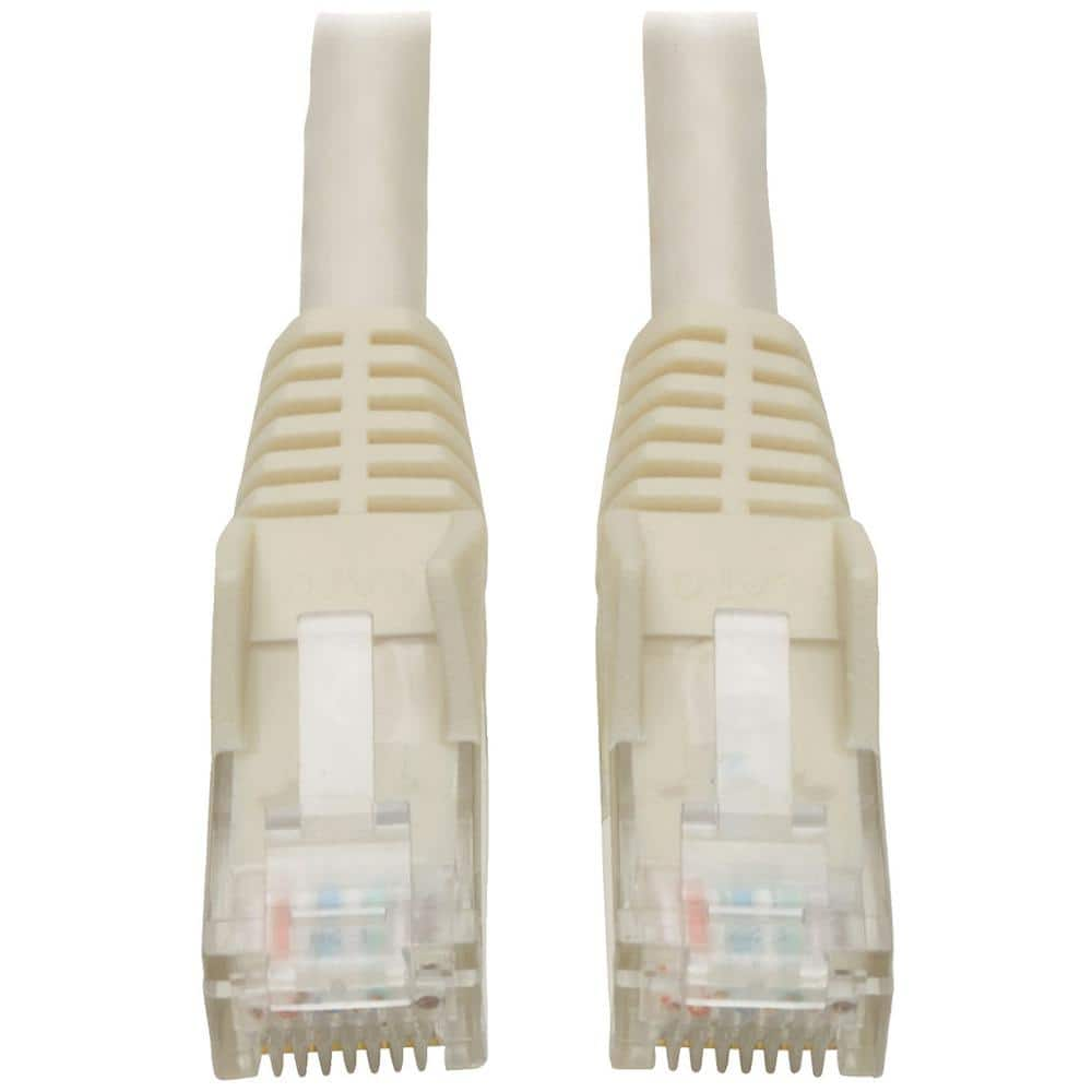 Tripp Lite CAT-6 Gigabit 50 ft. Snagless Molded Patch Cable, White  N201-050-WH The Home Depot