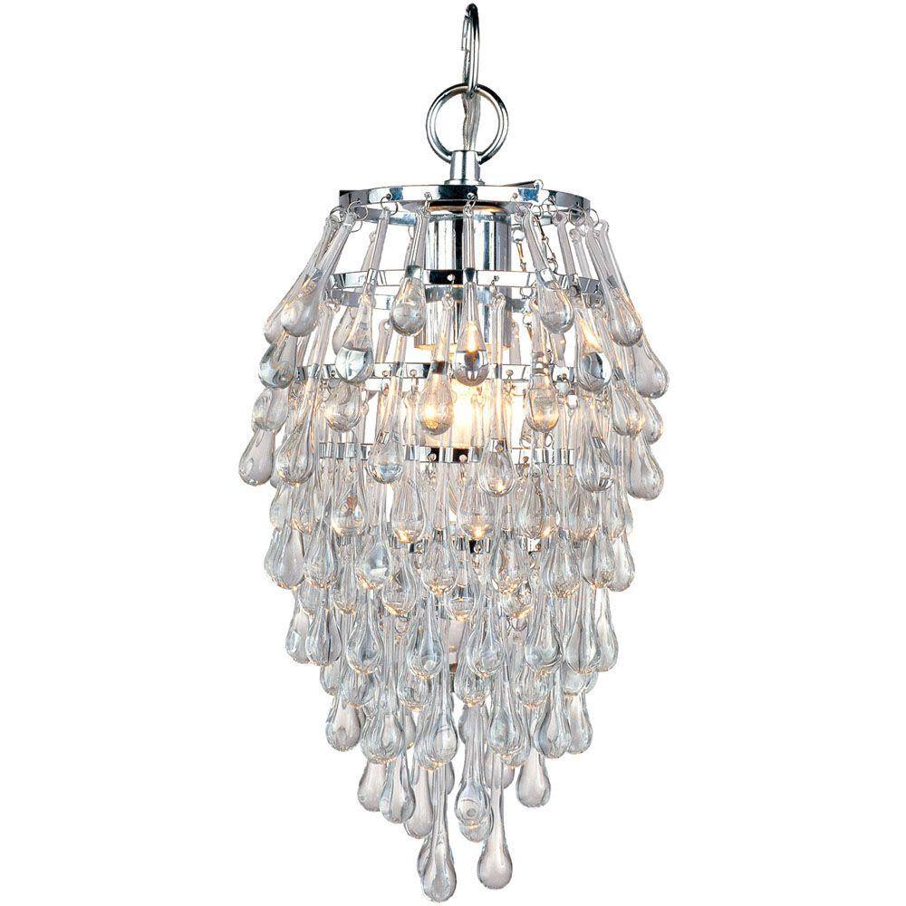 small crystal chandelier home depot