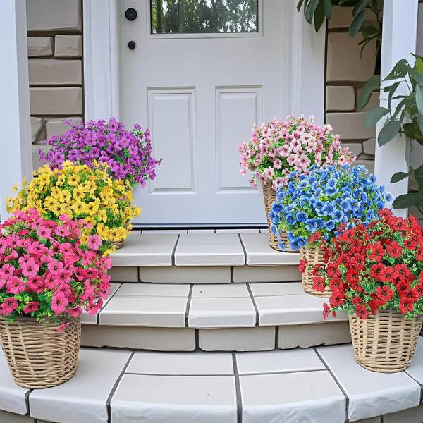 13.8 in. Multi-colored Indoor/Outdoor Artificial Daisy Flowers