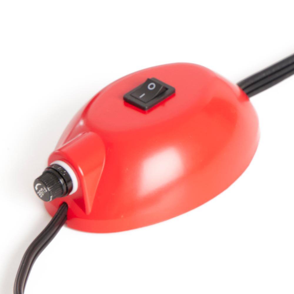 Red Metal Rotating Stand for Artificial Christmas Trees up to 9 Feet