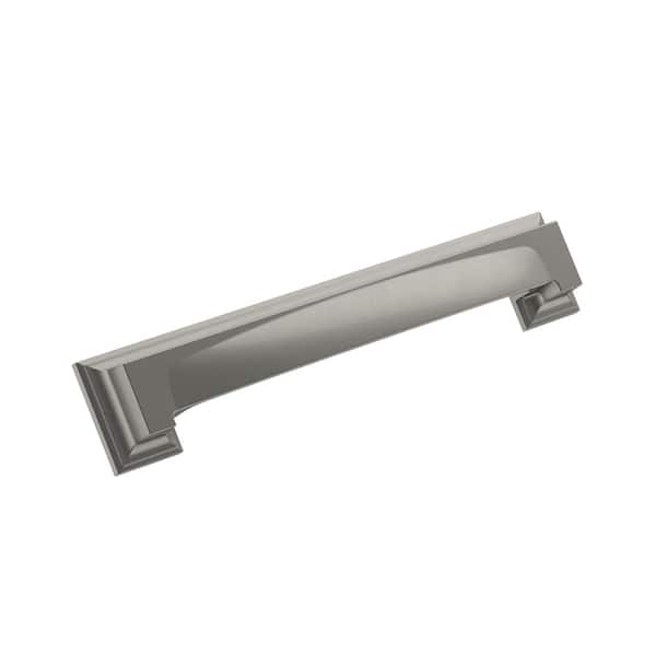 Amerock Appoint 5-1/16 in. (128 mm) and 6 5/16 in. (160 mm) Satin Nickel Dual Mount Cabinet Cup Drawer Pull