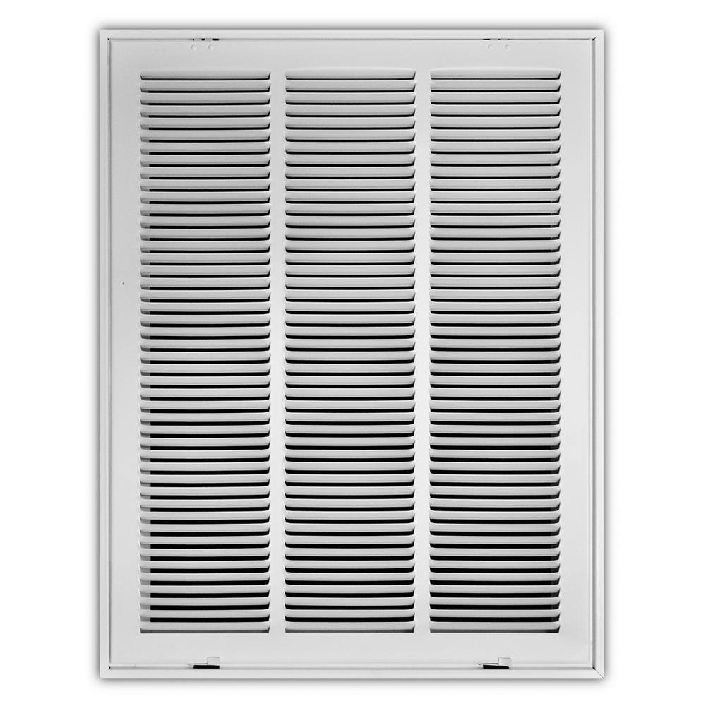 Everbilt 18 In X 24 In Steel Return Air Filter Grille In White E190rf 18x24 The Home Depot