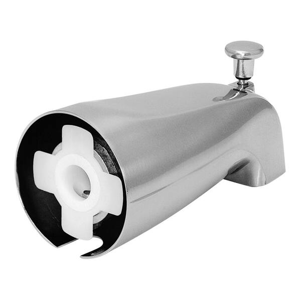 Ez Flo Slide On Diverter Spout Brushed, How To Replace Bathtub Faucet Diverter