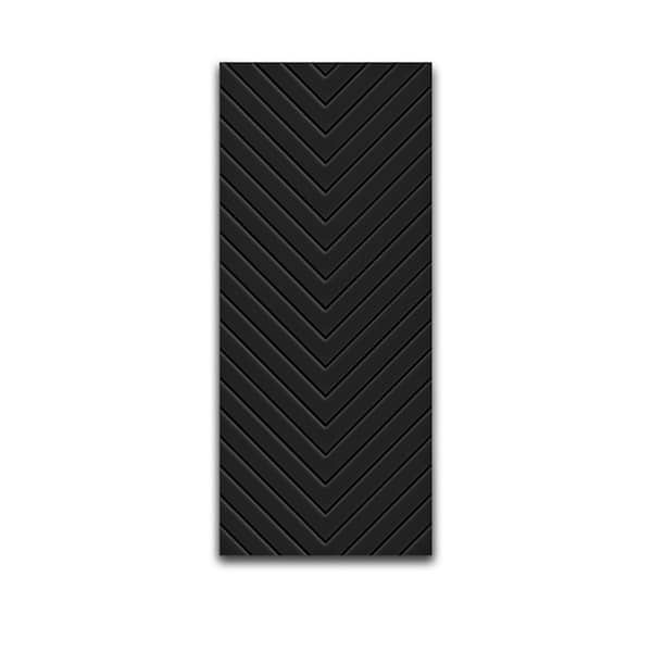 CALHOME 24 in. x 80 in. Hollow Core Black Painted Composite MDF Interior Door Slab