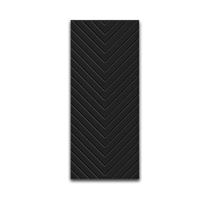 42 in. x 84 in. Hollow Core Black Stained Composite MDF Interior Door Slab
