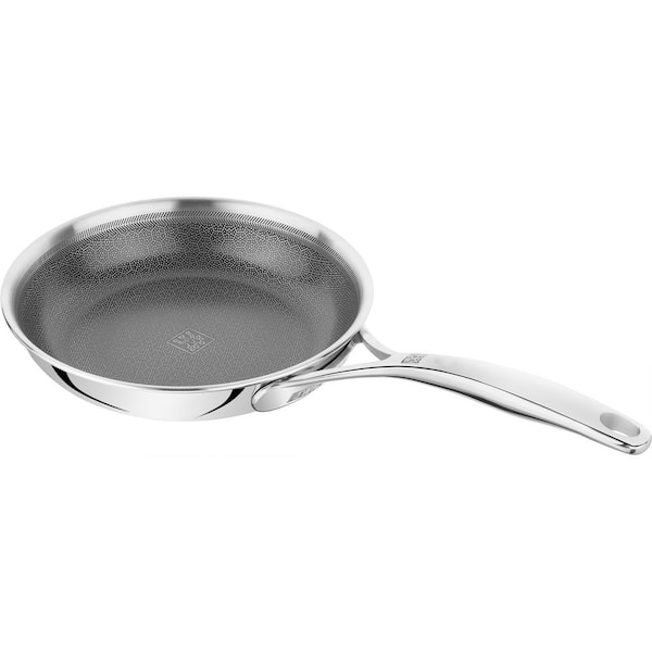 Peak 8 in Stainless Steel Ceramic Nonstick Dual Performance Frying Pan