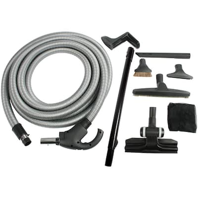 Cen-Tec Premium Gray Attachment Kit with 35 ft. Hose for Central Vacuums  93378 - The Home Depot