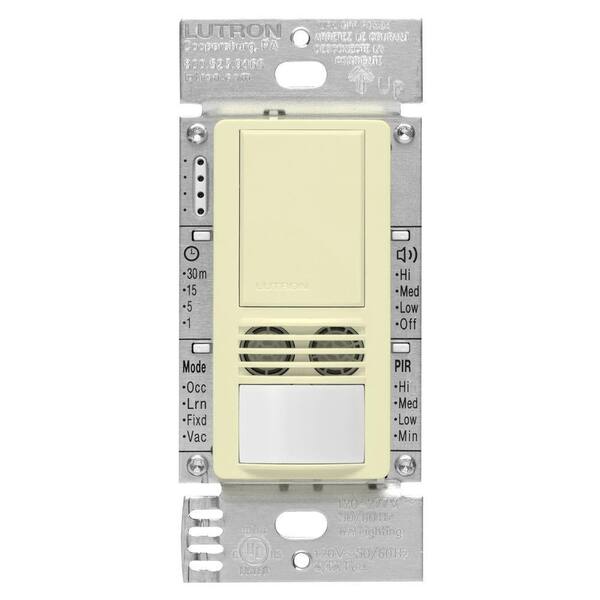 Lutron Maestro Dual-Tech Motion Sensor Switch, 6-Amp/Single-Pole, Almond (MS-A102-AL)