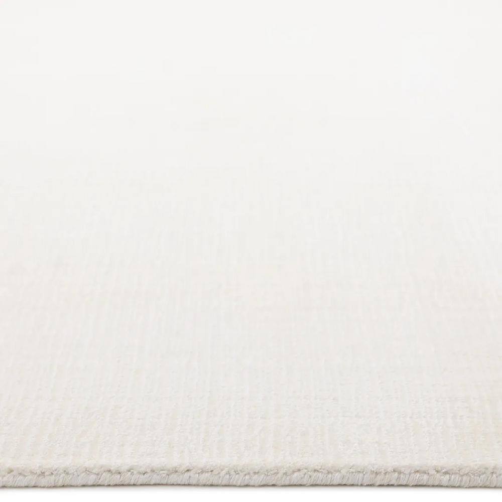 Ivory Elegance 8' x 10' Handmade Wool-Viscose Stripe Area Rug