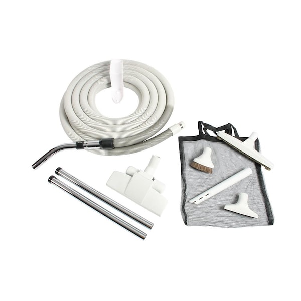 Cen-Tec Premium Gray Attachment Kit with 35 ft. Hose for Central Vacuums  93378 - The Home Depot
