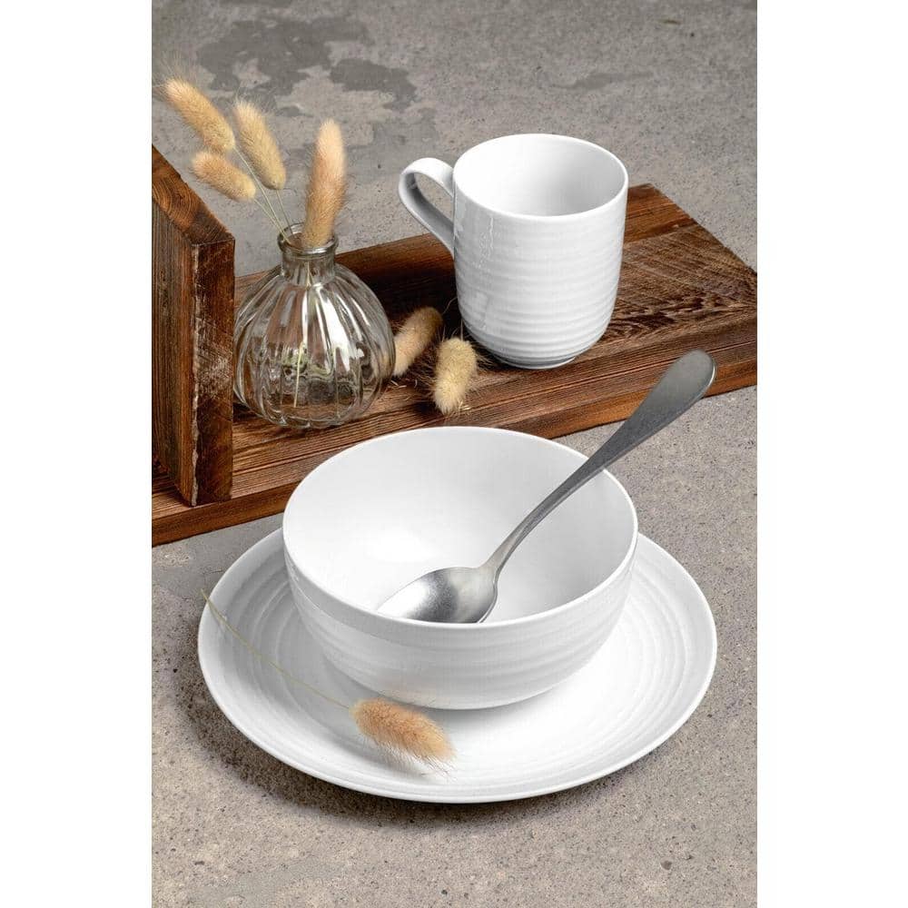 Brown Ceramic Microwave Safe Beverage Mugs Set of 4
