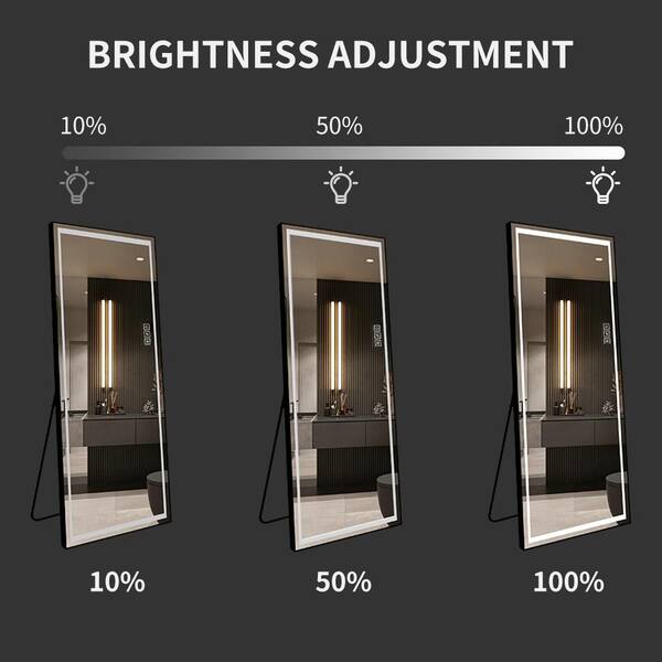 21 in. W x 64 in. H Rectangular Black Framing Full-length 21 in. W x 64 in. H Rectangular Black Framing Full-length