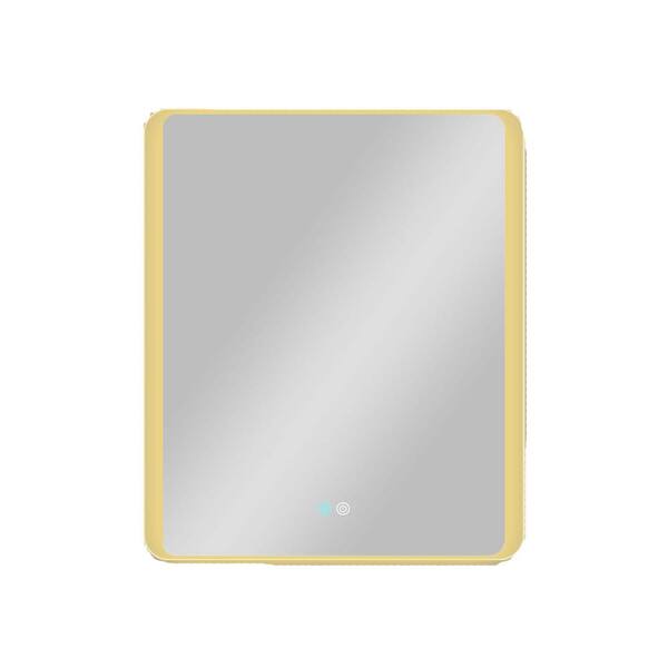 Unbranded 30 in. W x 36 in. H Large Rectangular Frameless Anti-Fog Wall Bathroom Vanity Mirror in Silver, Adjustable 3-Color