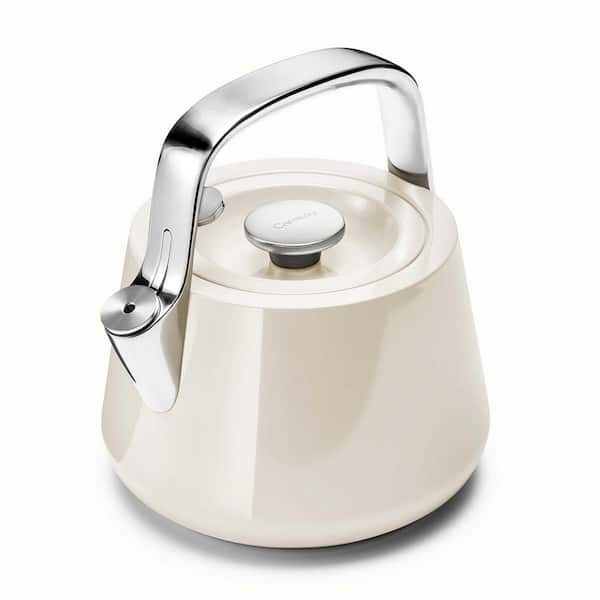 CARAWAY HOME Stovetop Whistling Tea Kettle in Cream