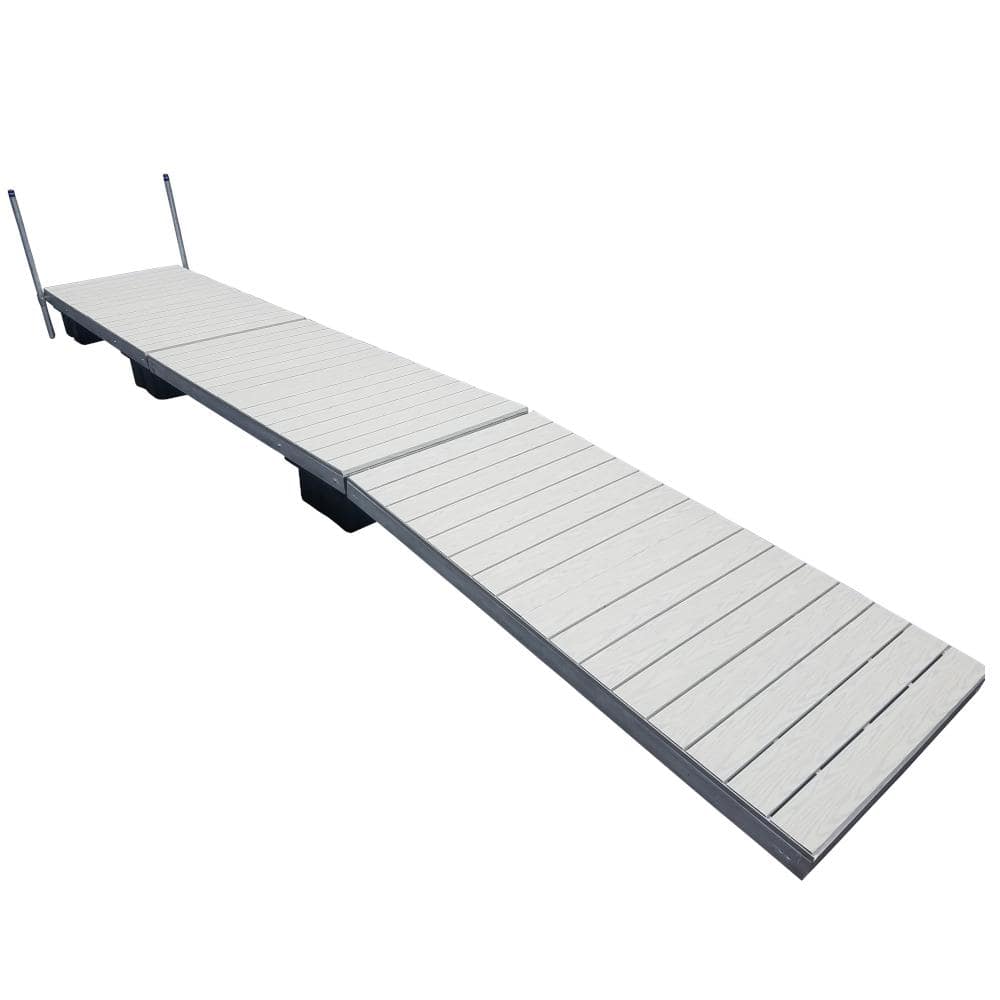 Patriot Docks 32 ft. Low Profile Floating Dock with Gray Aluminum ...