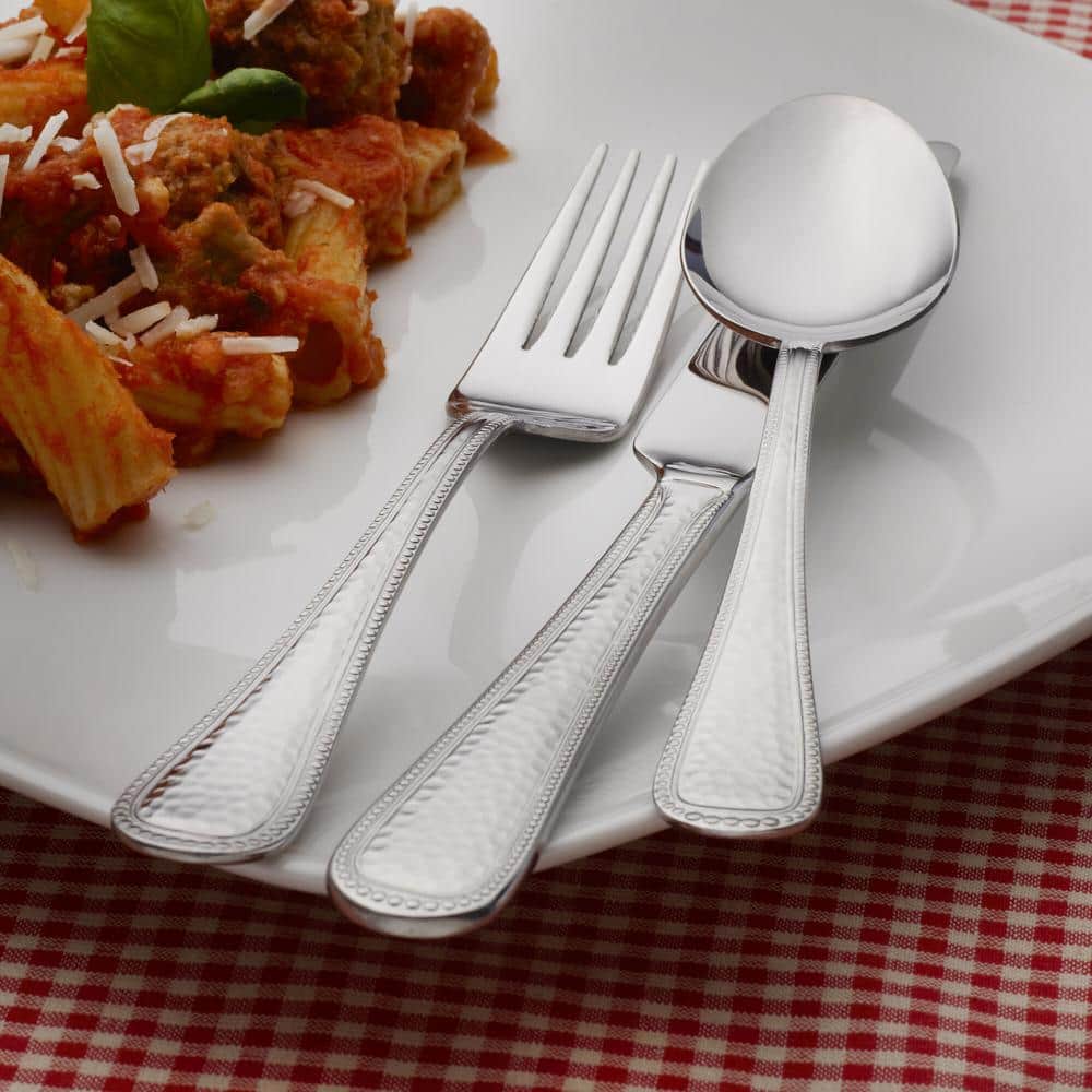 Gourmet Basics by Mikasa Halston 42-Piece 18/0 Stainless Steel Flatware Set