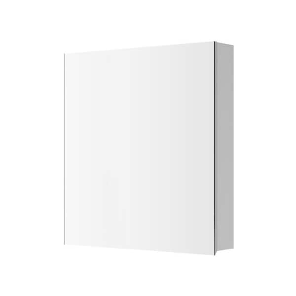 24 in. W x 26 in. H Rectangular Engineered Wood Medicine Cabinet with Mirror and Right Opening Door