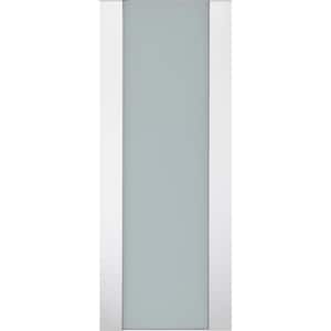 Smart Pro H3G 18 in. x 80 in. No Bore Full Lite Frosted Glass Polar White Wood Сomposite Interior Door Slab
