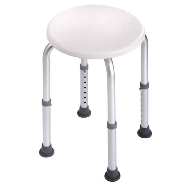 Tidoin 12.8 in. W x 11.8 in. D Metal Adjustable Height Shower Seat MIX