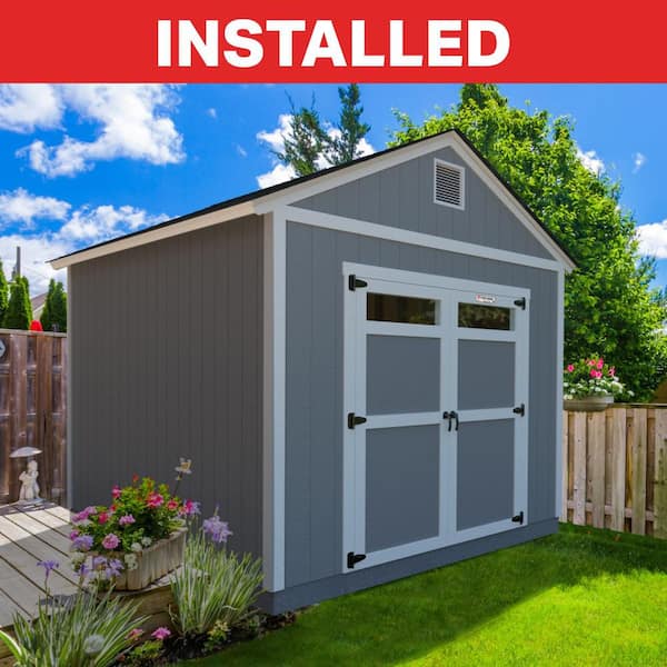 Professional Install Tahoe Series 10 ft. W x 12 ft. D Wood Shed Providence Storage 8 ft. H Sidewall (120 sq. ft.)